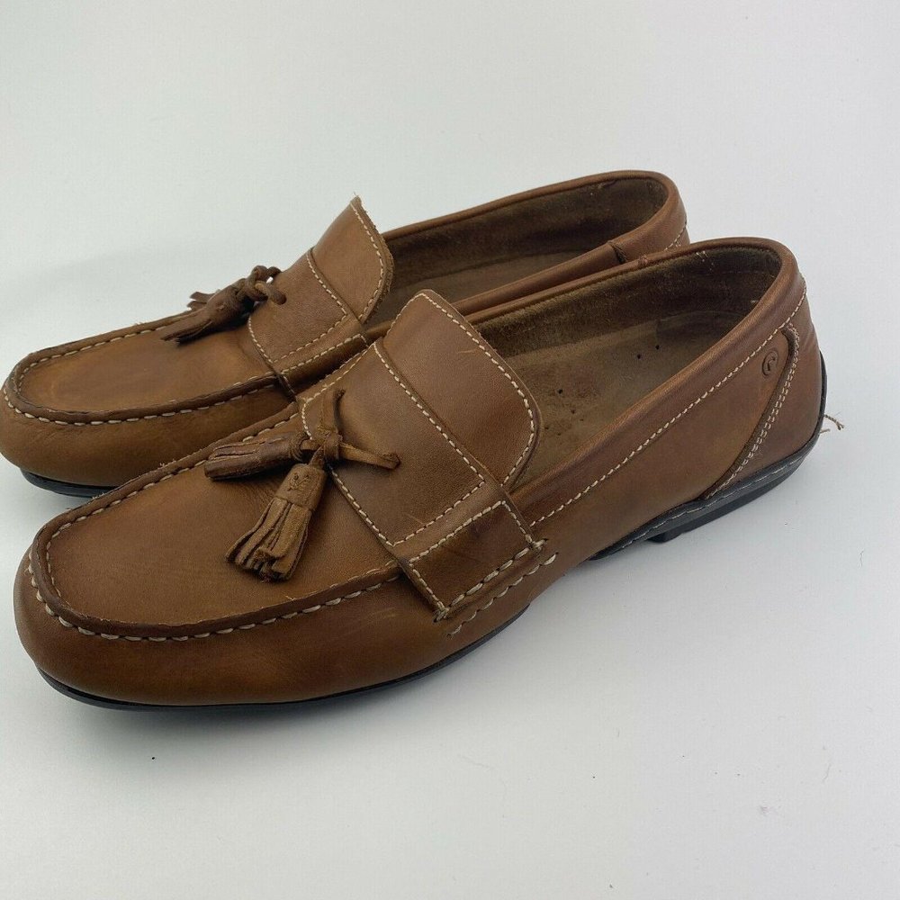 Rockport Campson Brown Leather Driving Moccasins Men's US Size 9.5